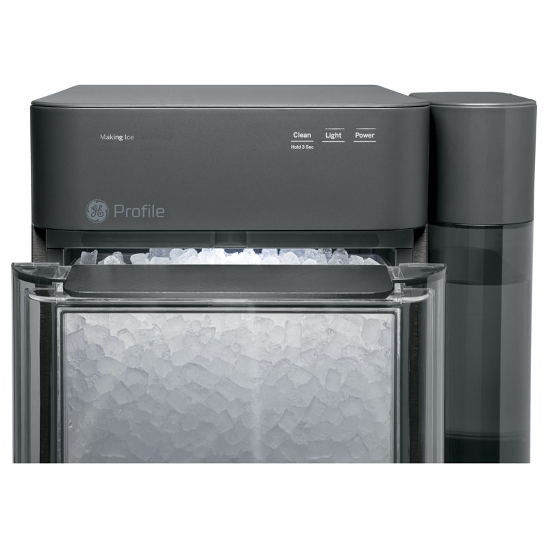 Black Stainless Steel Portable Nugget Ice Maker with WiFi