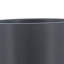 Pot à fleurs 8 po avec support en céramique et bois gris mat, plateforme de poterie d'intérieur