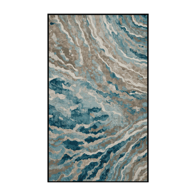 Tapis gris lavable à la machine, Rectangle 8 pi x 12 pi