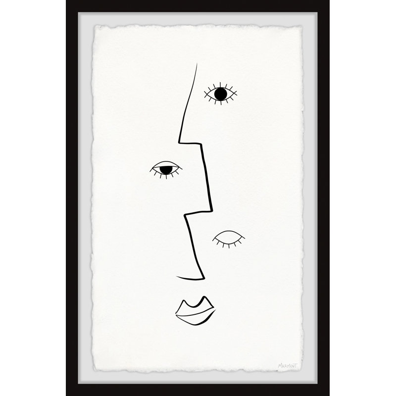 Regarder les yeux - Peinture encadrée, H 24 po x l 16 po x P 1,5 po