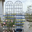 Barrière de jardin en treillis de jardin en métal 86,7 "x 19,7" treillis antirouille pour plantes grimpantes