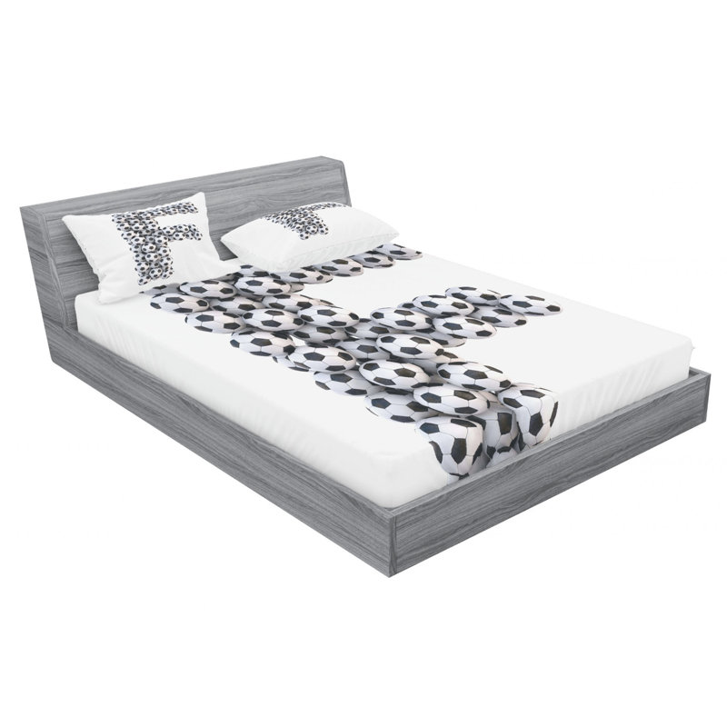 Microfiber Sheet Set, Queen Sheet Set with Fitted Sheet, F
