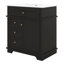 Meuble-lavabo de salle de bain 30 po avec lavabo, meuble-lavabo de salle de bain avec 3 tiroirs et tiroir coulissant, organisateur de porte, fermeture en douceur, structure en bois massif-1663473970