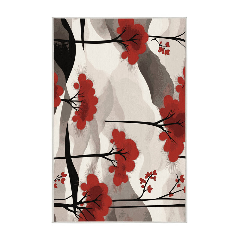 Moonlit Branch Rug, Rectangle 2' x 3'