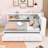 Full Size Metal Daybed with Twin Trundle, Storage, and USB Ports-1473659998