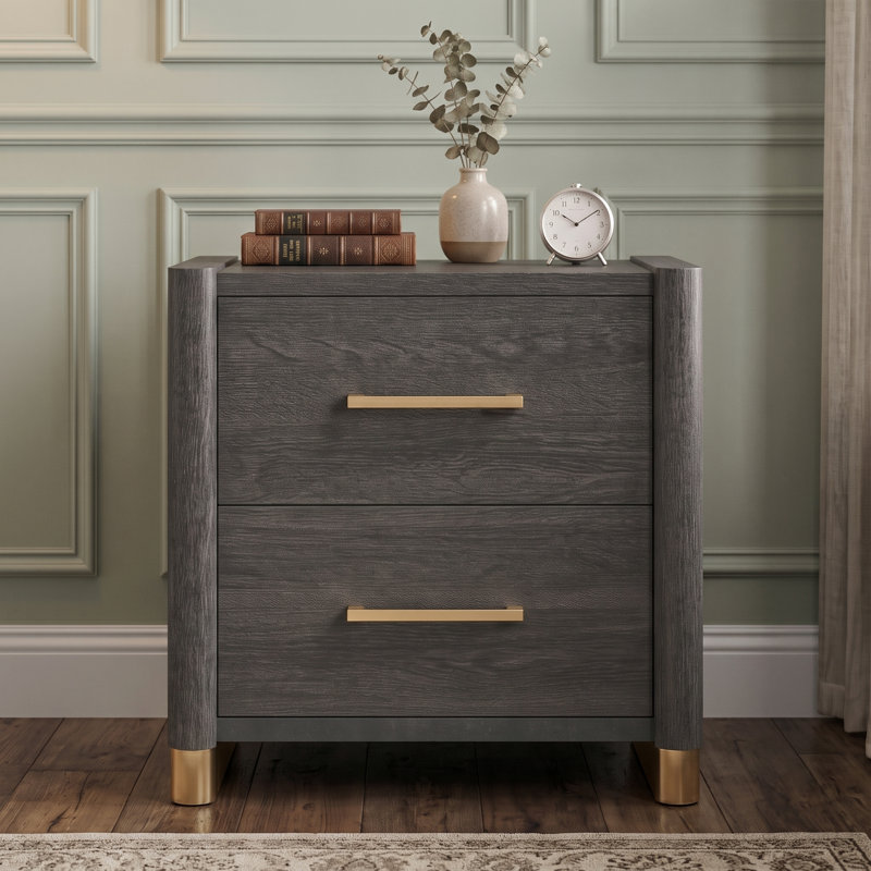 Catalan Nightstand Charcoal Gray