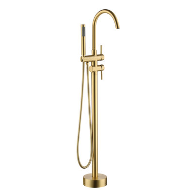 Floor Tub Filler with Diverter