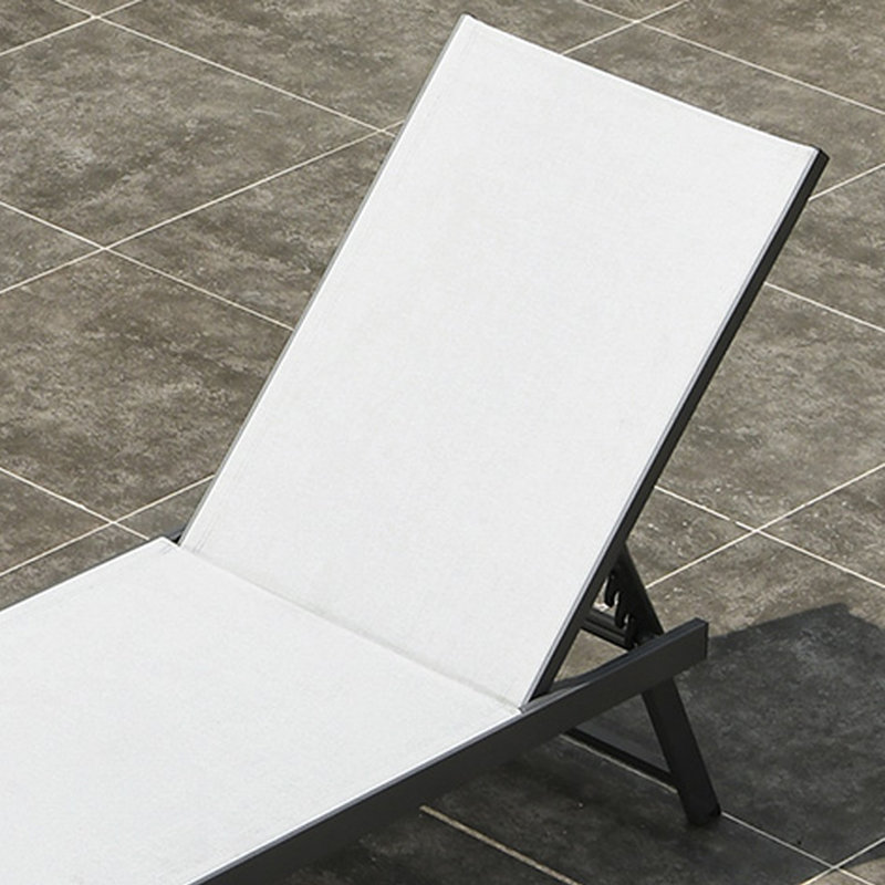Outdoor leisure beach lounge chair, 2, White