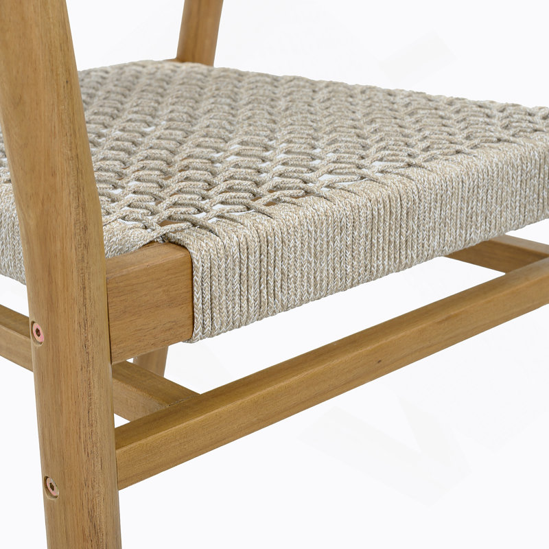 Ensemble de chaises d'extérieur pour 2 personnes avec sièges de jardin confortables et élégantes pour l'extérieur, Gris