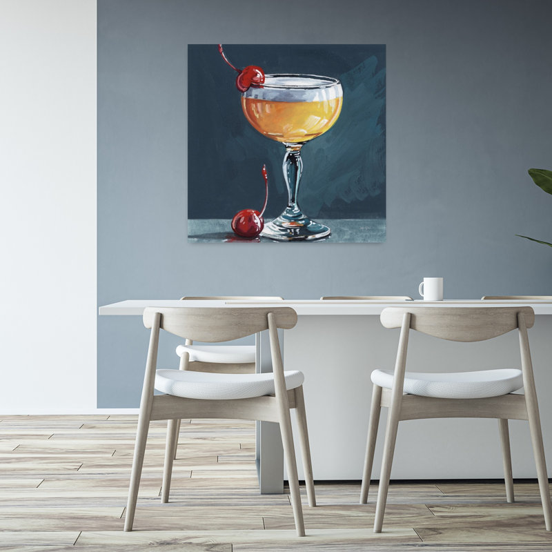 Art contemporain Art contemporain cerisier, H 32 po x l 32 po