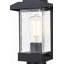 Lampadaire d'extérieur noir de 7 pouces Nowlin