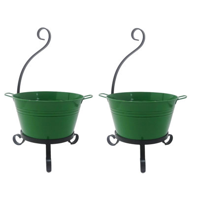 Waukesha Metal Pot Planter