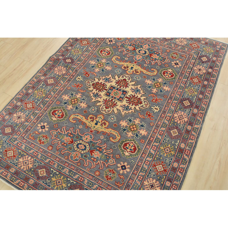 Tapis gris nouvel âge en laine 5 pi x 6 pi 10 po Murdie