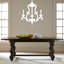 Lustre 5 lumières façon bougie
