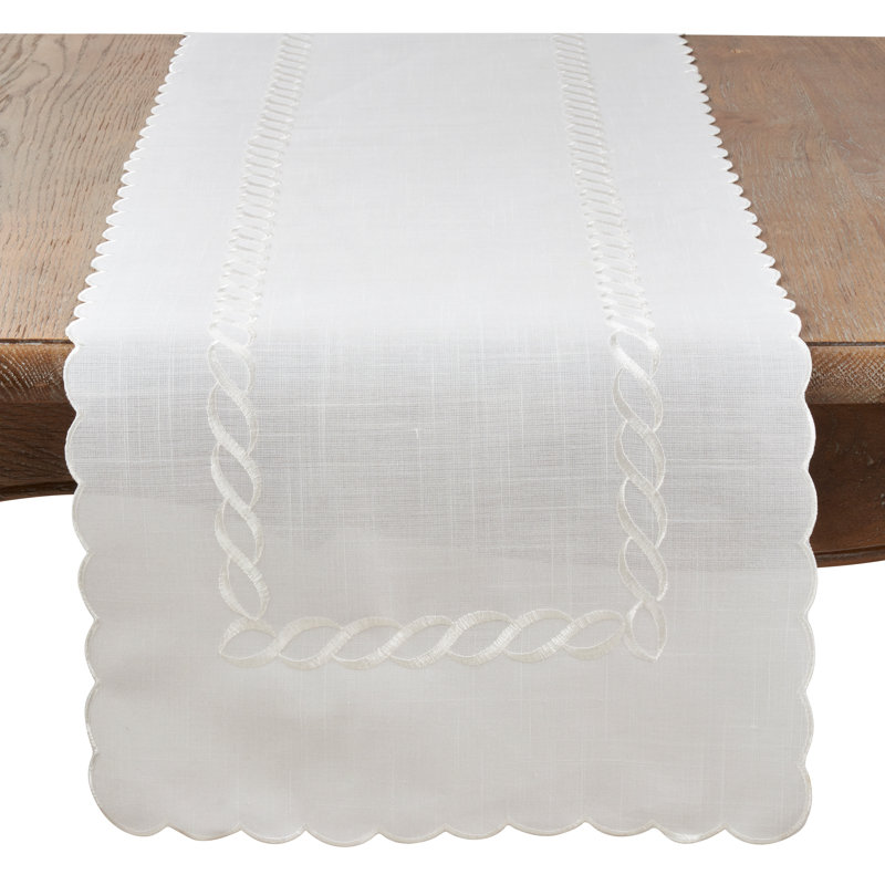 Penniman Braided Embroidered Table Runner, 54" L x 16" W