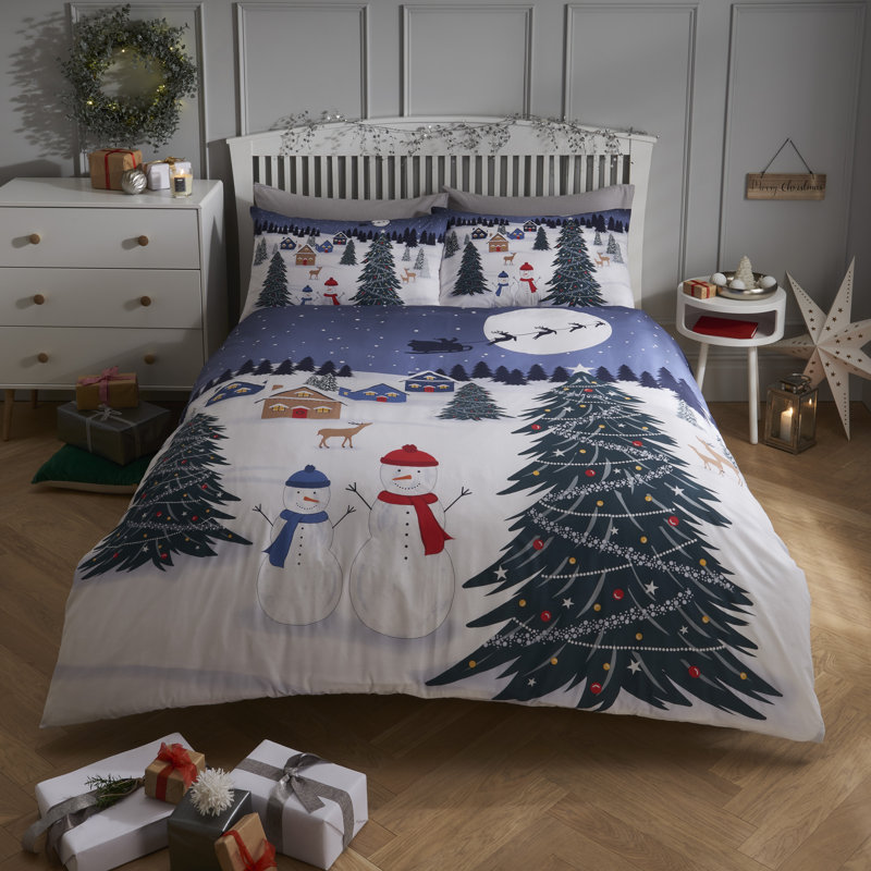 Jamil Polyester No Pattern Duvet Cover Set with Pillowcases, Double - 2 Standard Pillowcases