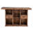 Solid Wood Bar with Iron Footrail-546489527