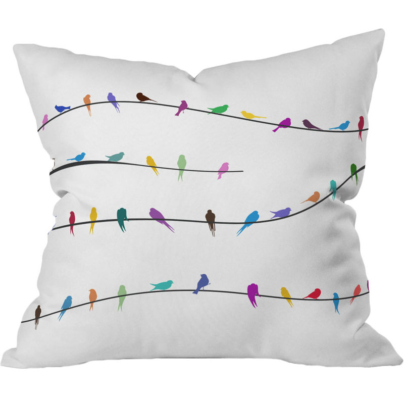 Happy Spring Throw Pillow, 26" x 26"