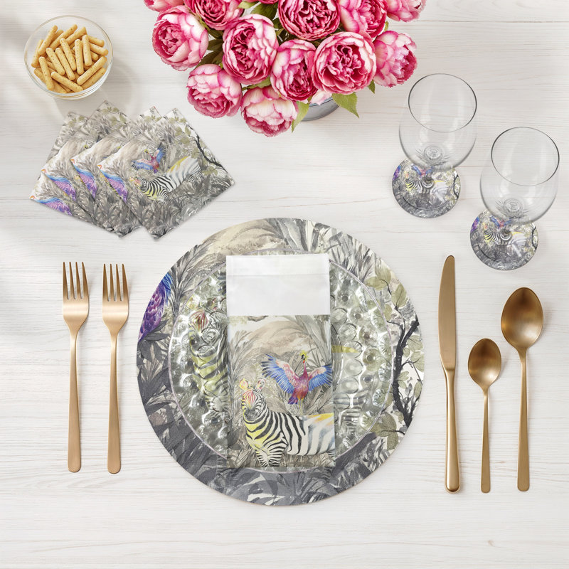 Sous-verres ronds en cuir Arcadia