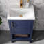 Meuble-lavabo simple 20 po avec plateau en céramique Darion-1192387601