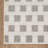 Abani Rugs LUC150A Grid Loop Texture Cream Grey Area Rug-964749012