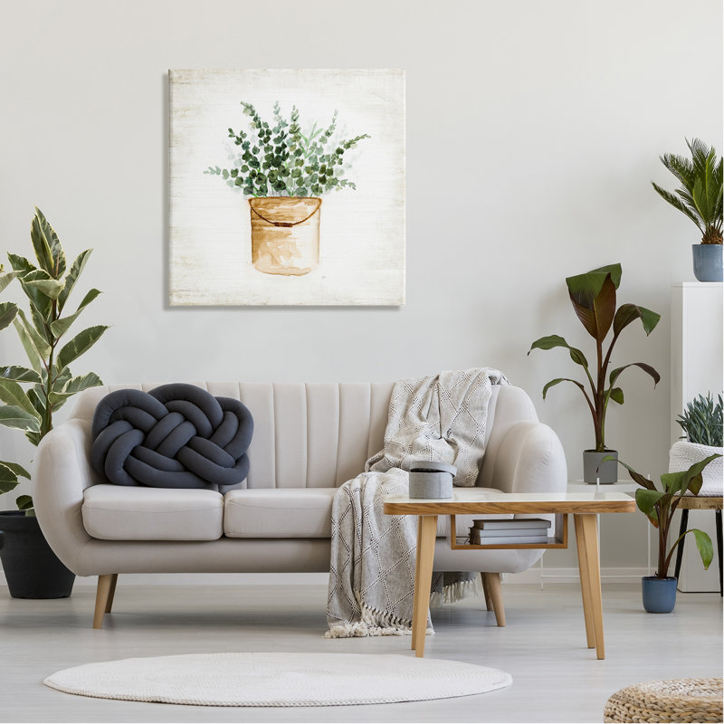 " Rustic Eucalyptus Planter " by Nan, 30" H x 30" W x 1.5" D