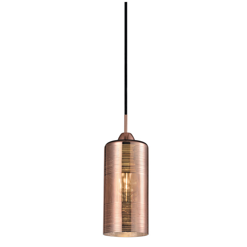 Luminaire suspendu cylindrique à 1 lumière Papillion
