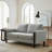 Arora Mid-Century Modern Teddy Upholstered Loveseat with Solid Wood Legs and Back Cushions-125003581