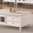 Cream style French solid wood end table