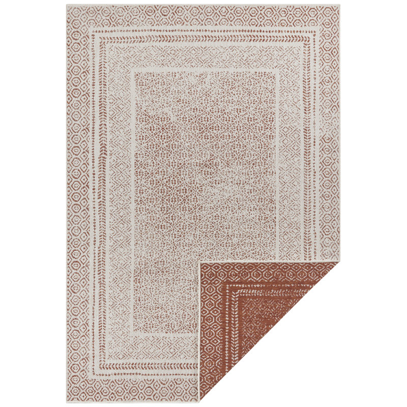 Frame Flatweave Terracotta Rug, Rectangle 120 x 170cm