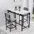 Kitchen Table Set, Dining Table And Chairs For 2, 3 Piece Dining Room Table Set With 2 Upholstered Chairs, Bar Dining Table Set For Small Spaces, Apartment, Breakfast-1450488904