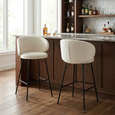 Lemonica Boucle Counter & Bar Stool