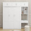 Lit escamotable double pleine grandeur avec bureau