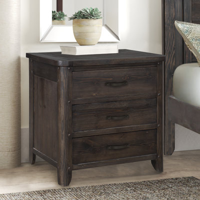 Jaquale Three Drawer Nightstand