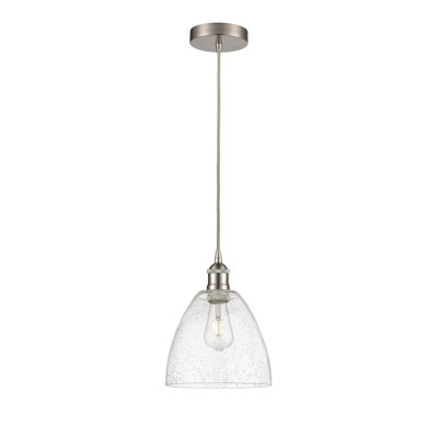 Luminaire suspendu en forme de dôme à 1 lumière Bluford