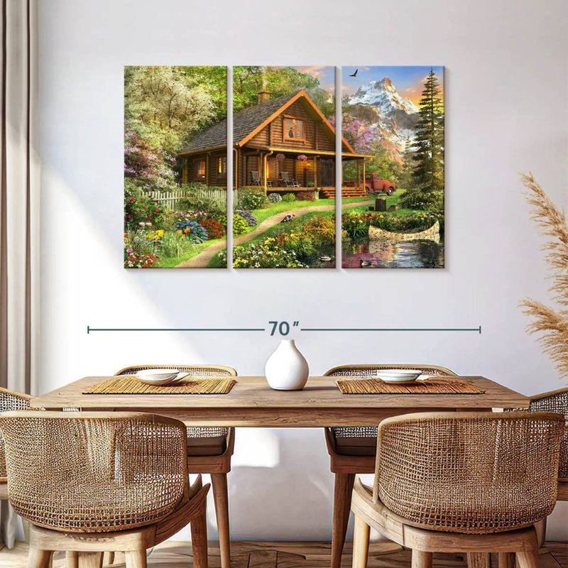Lilie Log Cabin Home, H 36 po x l 57 po