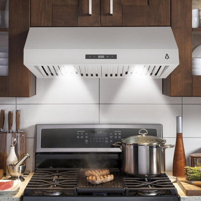 30" Stainless Steel Under Cabinet Range Hood – 400 CFM, 3-Speed Fan, Touch Controls, LED Light