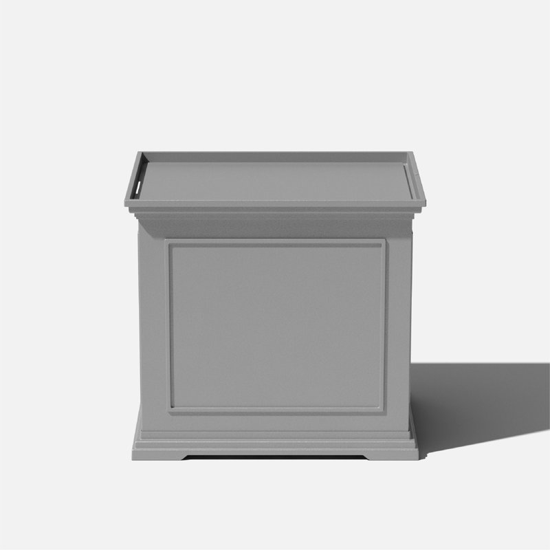 Table d'appoint d'extérieur rectangulaire L 24 po x l 19 po Brixton Series, Gris, Individual
