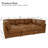 Archmouth Modular Corduroy Sectional-28205517-28205515