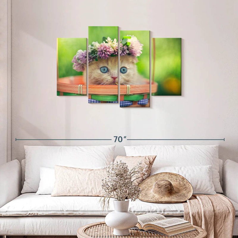 Brampt Garland Cat, 27" H x 43" W