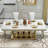 Luxury Modern Marble Rectangular Dining Table Sets-107785662