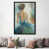 Toile avec cadre gris