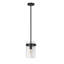 Luminaire suspendu 1 lumière avec îlot de cuisine Levona (finition noir mat) Levona-1432405169