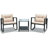 Ehrenberg 2 - Person Patio Conversation Set with Cushions-777674523