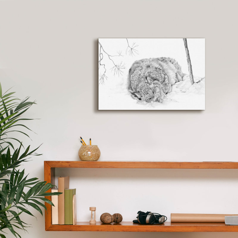 «A Roll In The Snow» par nom d'artiste, H 12 po x l 18 po x P 0,75 po