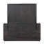 Commode contemporaine l 65,6 po, noir / or