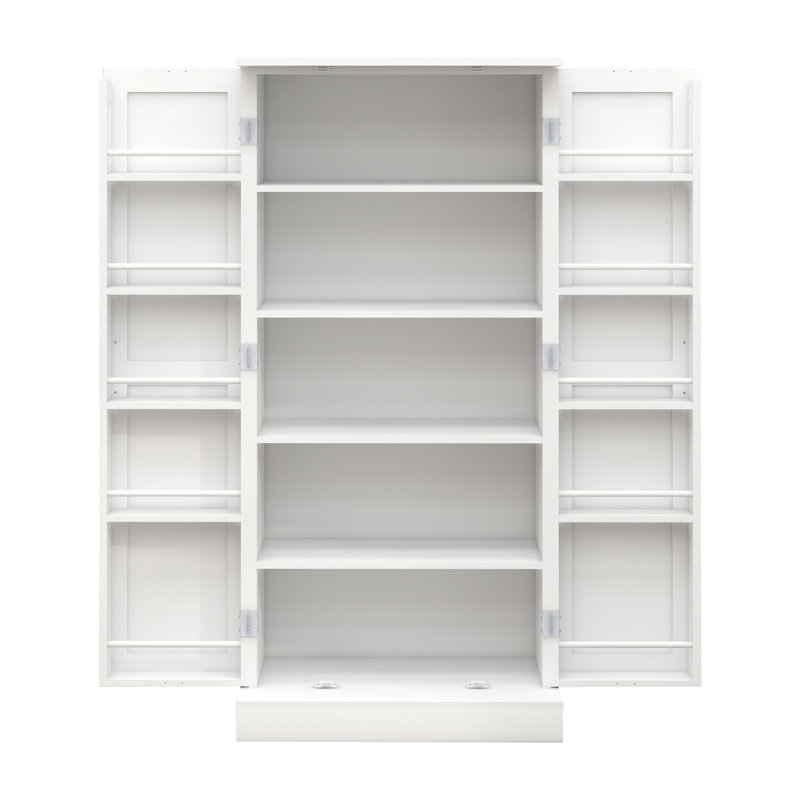 50" LED Cabinet, Sensor Light & USB Charging, 2 Doors & Adjustable Shelves