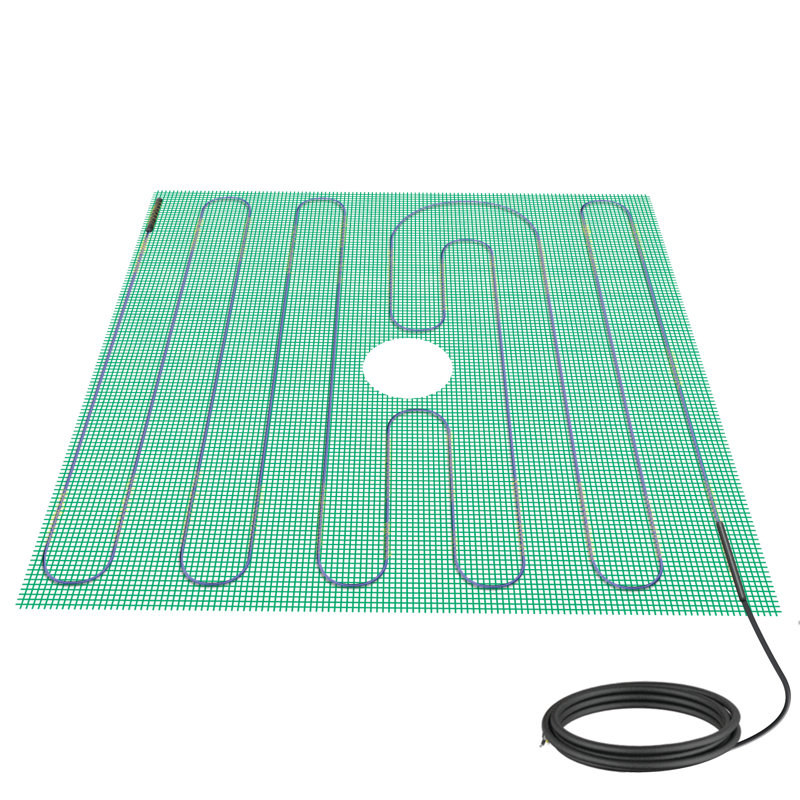 TempZone Electric Floor Heating Shower or Bench Mat 120V, 4' x 4'