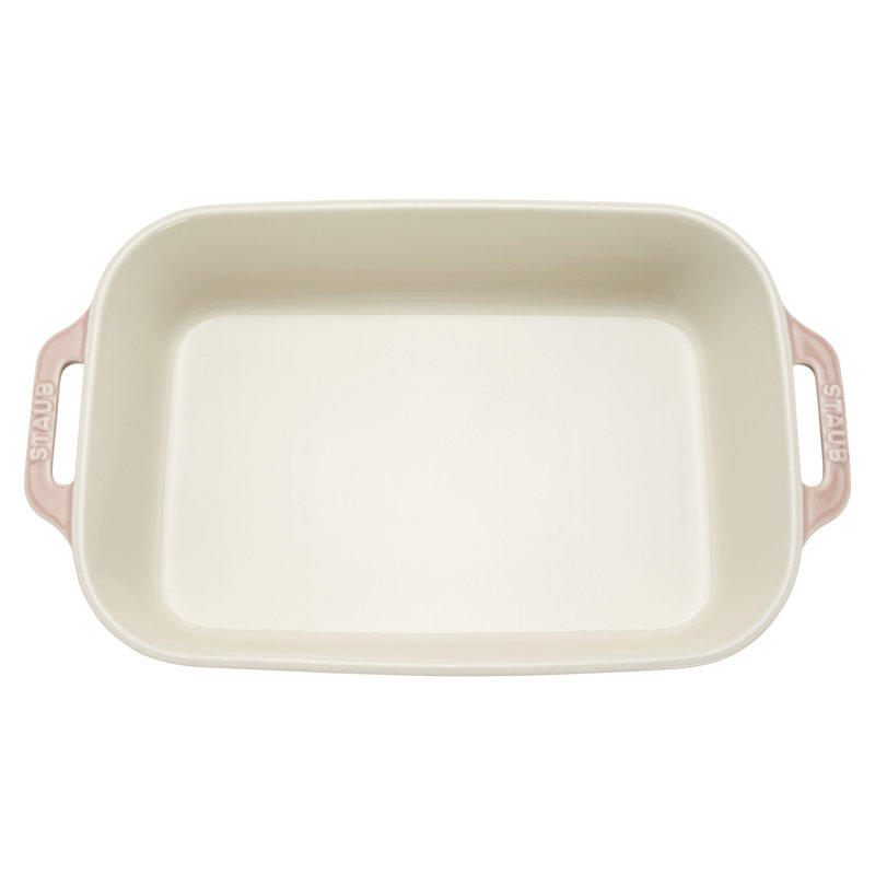 Staub Ceramic 3-Pc Rectangular Baking Dish Set - Macaron Pastel, Light Pink