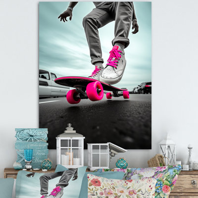 " Pink Skateboard Dreams "